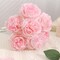 12 PCS Artificial Silk Pink Peonies with Stems – 8-Inch Faux Peony Bouquet for Wedding, Home Decor, Office Table & Festival Gifts